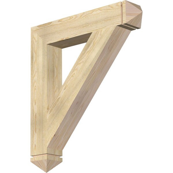 Ekena Millwork Traditional Arts & Crafts Rough Sawn Bracket, Douglas Fir, 6"W x 36"D x 40"H BKT06X36X40TRA03RDF - main